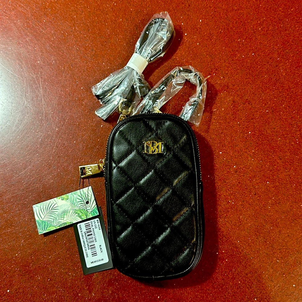 BNwT Badgley Mischka cell phone carrier/tote/purse.  Black.